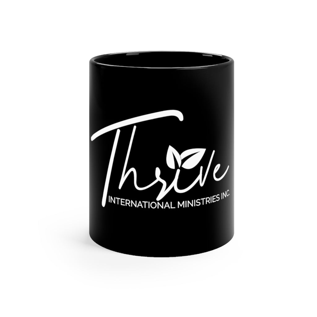 Thrive Black Mug